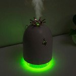 Wholesale USB Cool Mini Princess Crown Mist Humidifier with 7 Color LED Night Light, Auto Shut-Off, and Quiet Operation (White)